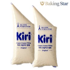 끼리 크림치즈필링 1kg 베이글 토핑 치즈소스, 끼리크림치즈필링(비닐팩), 1개