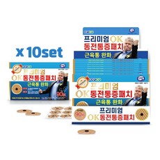 프리미엄 OK 동전통증패치 (자석패치90매입), 10개, 90개입