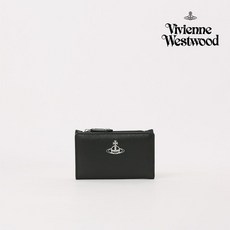 [공식] 비비안웨스트우드 카드지갑 BELLA SLIM FLAP BLACK
