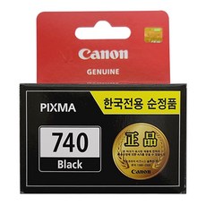 캐논 정품잉크, 블랙(PG-740), 1개