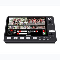  FEELWORLD 필월드 L4 10.1인치 비디오 멀티 미디어 영상 편집 스위쳐, 1개, 기본셋트 