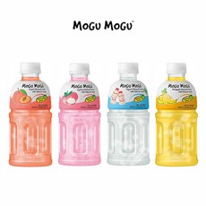 모구모구 리치x3개+피치x3개+요거트x3개파인애플x3개 수입음료 태국음료 주스, 12개, 320ml