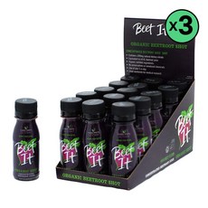 Beet It Organic concentrated beetroot shot 비트 잇 비트뿌리 드링크 주스 70ml 15팩 슈퍼푸드 쥬스 3개