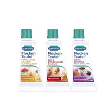 독일 Beckmann 얼룩 제거제 3종 세트 50ml 3팩 기름 및 소스 혈액 및 단백질 과일 및 음료용