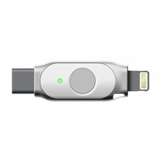 FEITIAN iePass K44 듀얼 커넥터 iOS USB 보안 키 - 2단계 인증 - USB-C + 라이트닝 - FIDO U2F + FIDO2 + MFi - 멀티 팩터 인증으 - ifiipower2