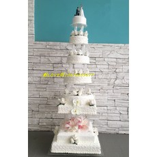빵틀 다층 모방 결혼축하 모형 축제 진열창 8층 로즈 호접란 땅콩 샘플, C17-hq375스타일