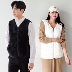 빅사이즈 후리스 조끼 M~5XL 남여공용 남자 남성 여자 여성 양털