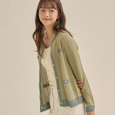 로엠 긴팔 배색 가디건(RMCKA38RQ1)