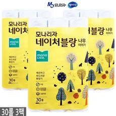 모나리자 나무이야기 3겹데코 27m x 30롤 롤화장지, 3팩, 1개