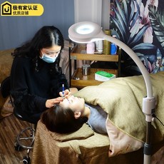 스탠드 문신 형 LED아이스라이트 확대경 눈썹문신 네일아트 속눈썹 전용 테이블램프, T06-롤러 높이조절 스타일 30와트(버튼 스위치)