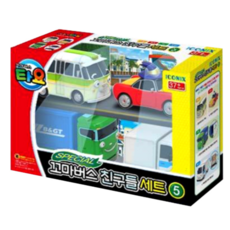 타요 스페셜 꼬마버스 친구들 세트 5 작동완구, 혼합색상, 6개