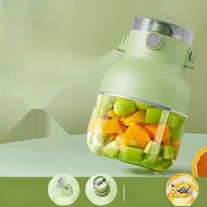 휴대용블렌더 미니믹서기스무디메이커 휴대용과일주스믹서기 휴대용500ml USB충전휴대용블렌더 텀블러믹서기 핸드블렌더주서기 닌자휴대용, 생생한 퍼플 10칼날 블렌드