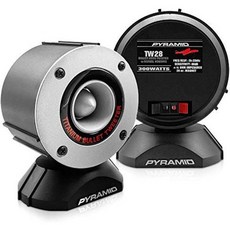 피라미드 300와트 마린 트위터 스피커 - 3.75인치 알루미늄 불릿 혼 1인치 티타늄 돔 2k-25kHz 주파수 응답 4옴 임피던스 헤비 듀티 20온스. 자석 구조 -TW28