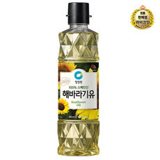 청정원 해바라기유, 500ml, 7개