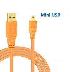 미니 USB 케이블 캐논 호환 5D3 5D2 6D2 80D 750D 카메라 연결 컴퓨터 슈팅 디지털, 02 Mini USB Straight_04 1.8m