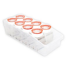 아트박스/마이스타일 소담 후레쉬 양념통 400ml 8P 트레이 세트 라벨스티커, 1개
