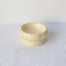 반려동물 그릇 고양이 강아지 물컵 식기 애견밥그릇 도자기그릇, 세라믹그릇+구름매트+실리콘스푼 (색상랜덤), 드워프 - 크림 옐로우