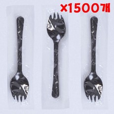 테이크아웃 블랙 포크수저 X 1500개 개별포장 대용량_0923 blu*0042IA, 1