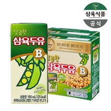 삼육두유 고소한 두유 B, 190ml, 32개