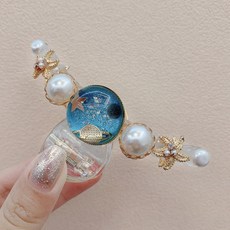 헤드 핀 은 우아 한 분 위 기 를 지 니 고 심 플 한 꽃 핀 을 잡 고 큰 샤워 상어 클립 뒷 통수 클립 머리 장식 여자 SN8144 1 # 파란색 [컬 렉 션 추가 구 매 최 우선 배 송], 상세페이지 참조