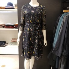 쉬즈미스 플라워 프린트 쉬폰 원피스