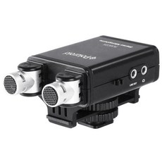 Polaroid SLR 카메라 및 캠코더용 프로페셔널 듀얼 스테레오 XY 콘덴서 마이크, 1개