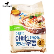 풀무원 생가득 수타식 아빠우동 195gX8개 가쓰오우동, 1개, 1560g