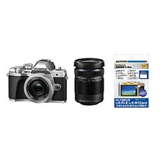OLYMPUS 미러리스 일안 OM-D E-M10 MarkIII EZ 더블 줌 키트 실버 + HAKUBA 전용 액정 보호 필름 세트 실버, 상세설명참조