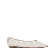 STUART WEITZMAN(스튜어트 와이츠먼) 에밀리아 메시 크리스털 장식 발레리나 슈즈