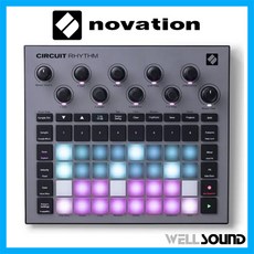 Novation Circuit Rhythm 노베이션 서킷 리듬 미디 장비 그루브 박스 홈레코딩 스튜디오 프로듀싱 시퀀스 디제이 샘플러 비트메이킹 미디 컨트롤러 미니 런치패드