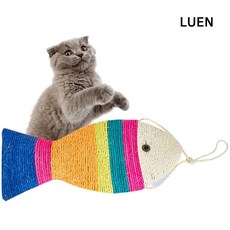 LUEN 라페폰 스크래쳐 고양이 애 묘 반려 동물 애완 장난감 흥미 유발 가정 매장 업소 인테리어, 단일, 1개