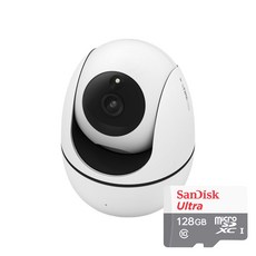 아이피타임 C500 5MP 가정용 CCTV 홈캠 펫캠 실내용 홈카메라＋128GB SD카드