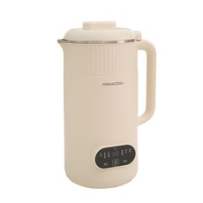모나쿡 올-인원 대용량 1.4L 두유 제조기(B160K)/이유식 견과두유 죽 만드는 기계, 아이보리, 색상:아이보리
