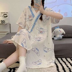 임산부잠옷 파자마 반팔 여성 여름 바지 인견 빅사이즈