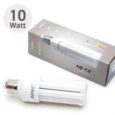바텍 LED 스틱램프 10W 주광색 (조명 전구 백색등 콘전구 콘램프 에너지 절감형 LED램프), BT-CLED10W