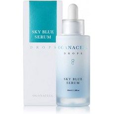 OGANA CELL 스카이 블루 세럼 드롭스 30ml(1.3fl.oz) - 히알루론산 &amp; 다마스크 로즈워터 함유 페이셜, 1