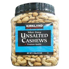 커클랜드 무염 캐슈넛 대용량 Kirkland Signature Whole Fancy Unsalted Cashews 1.13kg, 1개