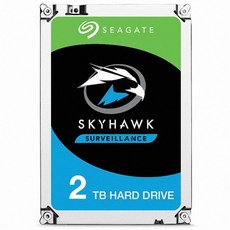 씨게이트 SKYHAWK 2TB -ST2000VX015 (SATA3/5400RPM/256MB) /3년 AS/레스큐 데이터 복구 서비스/CCTV용 - 씨게이트barracuda5400rpm256mb