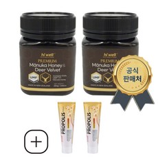 Hiwell Manuka Honey UMF17 deer velvet 250g 녹용꿀 2개, 단품