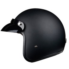 블랙 PU 가죽 카스코 모토 빈티지 오토바이 헬멧 제트 커패시턴스 드 Motociclista 베스파 Cascos 파라 모토 카페 레이서 오픈 페이스|헬멧|, S, 1개, SDU 2