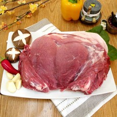 착한고기마을 건강한 무항생제 돼지고기 보쌈용 뒷다리살 냉장육 산지직송, 2개, 1kg