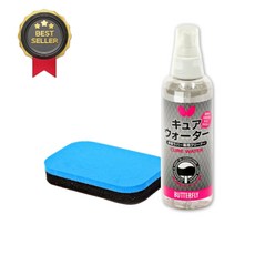 버터플라이 러버크리너 스폰지 세트 큐어 워터 탁구채 관리용품 스프레이타입, 150ml 1세트 150ml 1세트