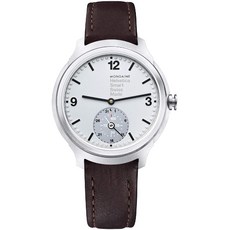 Mondaine MH1B2S80LG : 가죽 스트랩 브라운 20 모델과 MONDAINE 남성 헬 베티 스테인레스 스틸 쿼츠 시계