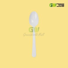 [그린몰]일회용 숟가락 줄줄이 개별포장 백색 1500개 CI, 1개