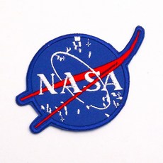 PA0128 NASA logo 미국항공우주국 나사로고 마크 패치, 01  NASA 패치, 1개