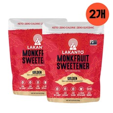 라칸토 몽크푸르트 골든 235g 2봉지 Lakanto Monkfruit Sweetener, 2개