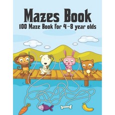 Mazes Book 100 Maze Book for 4-8 year olds: Maze Puzzles Activity Book For Kids Boys and Girls Fun a... Paperback, Independently Published