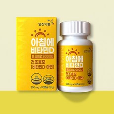 영진약품 아침에 비타민D프리미엄 2000IU 아연함유 천연효모 비타민d, 1개, 90회분