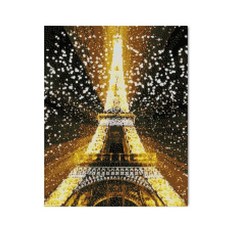 DIY LED 보석십자수 빛의 에펠탑 LB71 40 x 50 cm, 혼합색상, 1개