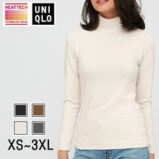 유니클로 WOMEN 히트텍 울트라웜 하이넥T(긴팔) 20FW 428500/빅사이즈 여성내의